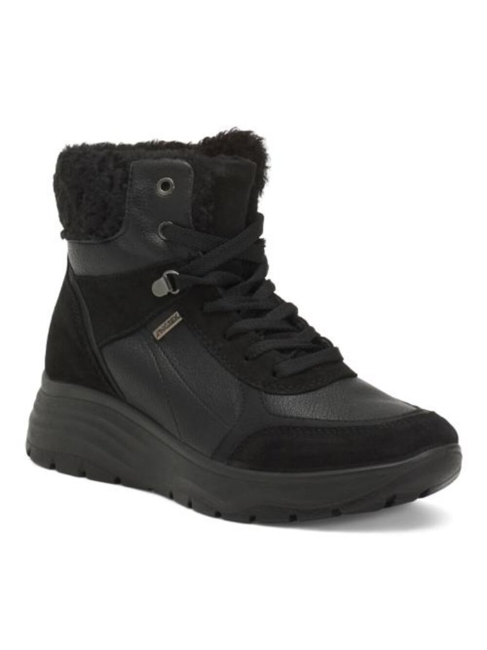 IMAC Made In Italy Leather Laced Up Booties